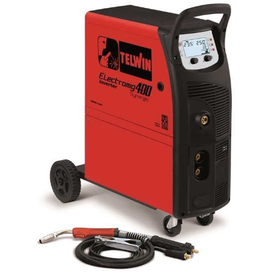 Obrázek Svářečka CO2 - Svářecí invertor CO2 (MIG-MAG) ELECTROMIG 400 Synergic Telwin