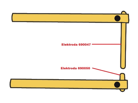 Obrázek Elektroda pro čelisti XA6 Telwin 690047