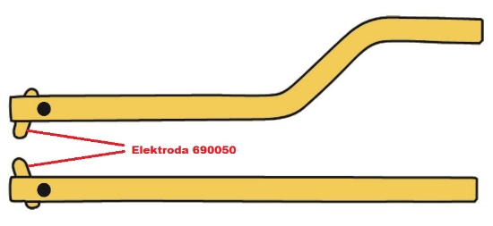 Obrázek Elektroda pro čelisti XA8 Telwin 690050